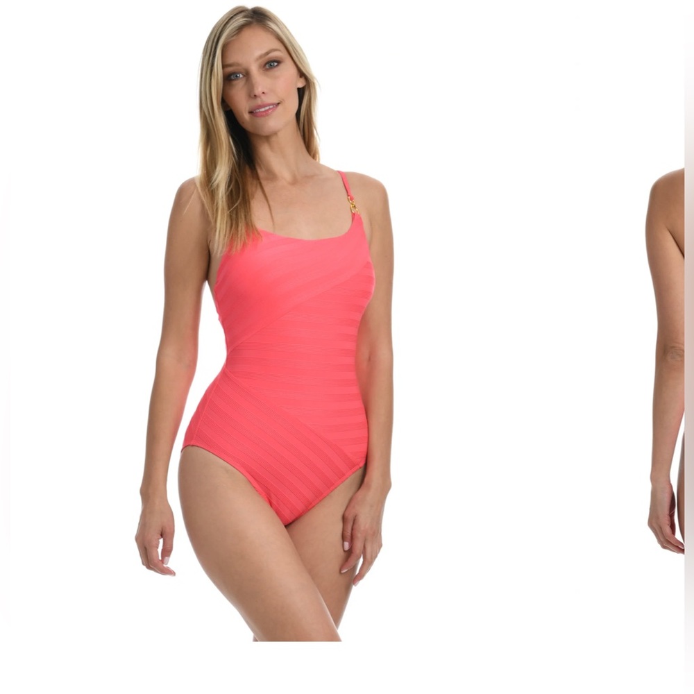 La Blanca Linea Costa Lingerie One Piece - - Solid pink (NWOT)